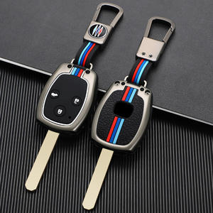 เคสกุญแจรถพวงกุญแจโลหะสังกะสีอัลลอยสำหรับฮอนด้า CR-V แอคคอร์ด Civic CRV CRZ อุปกรณ์แต่งรถนักบิน - Product Image 1