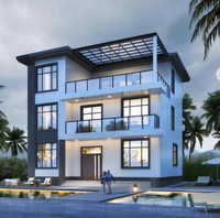 Maison de luxe Maison en acier préfabriquée prête à vivre