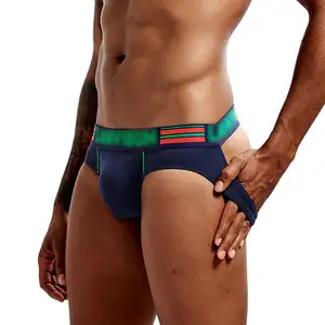 High Quality Custom new design Mens Sexy Thong G-String Underwear low rise jock strap 95% Cotton jockstrap underwear