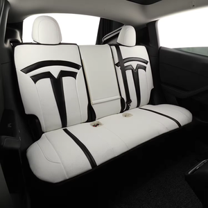 Cover per seggiolino auto in pelle sportiva in pelle Nappa Design di lusso personalizzato <span class=keywords><strong>Tesla</strong></span> modello 3 modello <span class=keywords><strong>Y</strong></span> modello X S Cybertruck-montaggio perfetto - Product Image 5