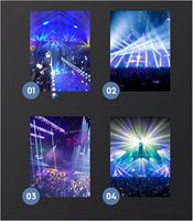 Projecteur de Scène LED Rétro 6*60W à Activation Sonore, Contrôle DMX512, Couleurs Changeantes, Intensité Variable pour DJ, Discothèque et Fêtes