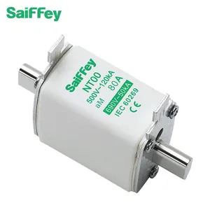 Saiffey aM NH00 Series 80A Blade Type Fusible Fast Blow Tube HRC RT-Series Fuse Link