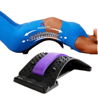 Étireur dorsal pour soulager la douleur, soutien dorsal multi-niveaux, points d'acupression, correcteur de posture, matériau ABS/PP/TPR/PU, massage