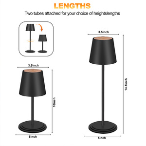 Lampe de table LED <span class=keywords><strong>rechargeable</strong></span> par USB, veilleuse tactile <span class=keywords><strong>rechargeable</strong></span>, lampe de bureau LED, lampe de chevet LED, veilleuse avec protection oculaire - Product Image 6