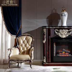 Meuble de <span class=keywords><strong>cheminée</strong></span> de style néoclassique européen luxueux, chef-d'œuvre n° 1, grand mobilier de salon pour villa, chaise élégante - Product Image 4
