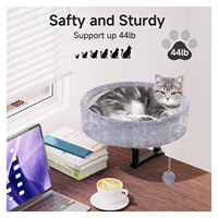 Petit lit de table pour animaux de compagnie en plastique moderne en gros 360 nid de chat rotatif hamac de bureau réglable en hauteur pour chat pour le bureau