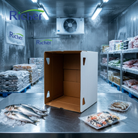 Carton ondulé extra résistant imprégné de cire pour empilage de palettes, carton imperméable pour stockage de produits surgelés, haute résistance aux chocs