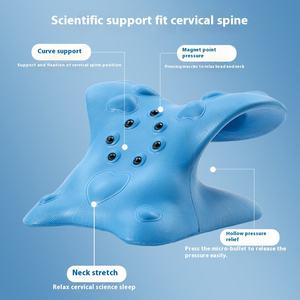 Bantal Pijat Leher Bentuk C Hotel Baru Magnet Anti Tungau Dapat Dilepas Dapat Dicuci untuk Penyangga Tulang Belakang Serviks Nyeri Leher/Bahu - Product Image 3