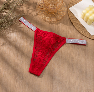 <span class=keywords><strong>Tanga</strong></span> de encaje transparente con bordado floral para mujer, de cintura baja, transpirable, de la marca Tiger Underwear, en color negro. - Product Image 5