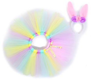 Vestidos de tutú para niñas 2025, ropa de conejitos de Pascua para niños, faldas tutú rosas para niñas pequeñas - Product Image 2