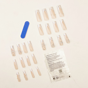 Conseils portables européens et américains en gros français Long Style Sparkling Diamond Butterfly Finished Pure Desire Hot Girl Nail - Product Image 5