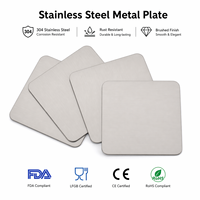 Plaque métallique personnalisée OEM en aluminium, conception sur mesure, plaque signalétique en acier inoxydable et aluminium pour gravure laser, plaque métallique vierge
