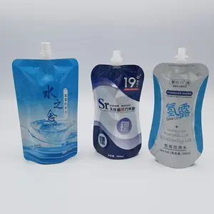 Juice Liquid Drinks Bag For Jelly Pouch Bags Stand Up With Mineral Water Plastic Top Spout Bag