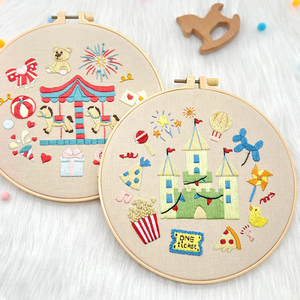 Kits de broderie pour débutants, marque XIXI, faits à la main, polyester, pré-motifs, instructions vidéo, point de croix, broderie, cerceau - Product Image 3
