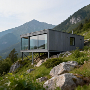 Struttura in Acciaio Leggero per Edifici Prefabbricati, Padiglioni Espositivi e Magazzini Pratici in Acciaio per Case Vacanza - Product Image 1