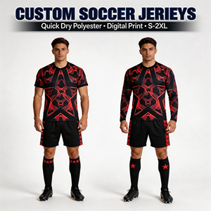 Camiseta de Fútbol 2026 con Diseño de Hoja de Arce Roja, Personalizable, de Secado Rápido, Tallas S-2XL, Uniformes Completos para Clubes, Aficionados, Grupos de Animadores, Hoteles y Grupos de Viaje - Product Image 2