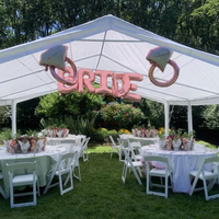 Tentes de réception imperméables en PVC blanc pour événements, chapiteaux, mariages, fêtes, pour 500 personnes