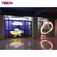 Prix usine auto-adhésif publicité affichage Transparent P3.9 P7.8 verre LED écran vidéo film mince écran vidéo mur