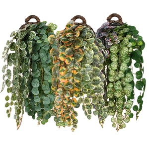 Decoración de Pared con Hojas de Dinero de 46.5 cm, Decoración para Colgar en la Pared o Puerta, Juego de Hojas Artificiales, Enredadera, Guirnaldas de Hojas de Planta de Dinero - Product Image 1