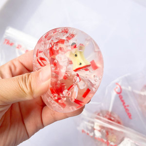 Divertido Juguete Antiestrés de Silicona Transparente con Forma de Manzana, Unisex, para Decoración de Oficina, Recuerdo para Amigos, en Stock - Product Image 2