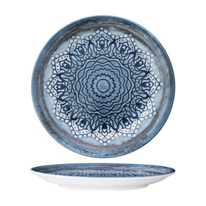 Plato de Cena Gural Blue Voyage con Impresión Digital, Porcelana Nueva, 27 cm, para Restaurantes, Servicios de Catering, Hoteles, Venta al por Mayor - Product Image 1