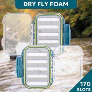 शुष्क फ्लाई फोम पैड फ्लाई फिशिंग बॉक्स, जेब के आकार का वाटरप्रूफ बैट भंडारण बॉक्स, आसान पहुंच के लिए टिकाऊ दो-साइड संरचना के साथ - Product Image 6