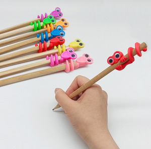 Stretchy Big Active Eyes Frog Pencil <b>Topper</b> TPR Material Customizable Adorable Colorful Party Favors School Prizes <b>Birthday</b> Toys - Product Image 4