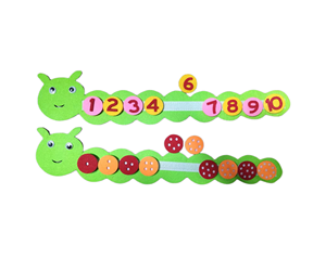 โมเดลของเล่นเสริมพัฒนาการเด็ก1ถึง10มอนเตสซอรี่,ของเล่น DIY ปริศนาสำหรับเด็กอนุบาลหนอนผลไม้แอปเปิ้ลของเล่นเพื่อการสอน - Product Image 6