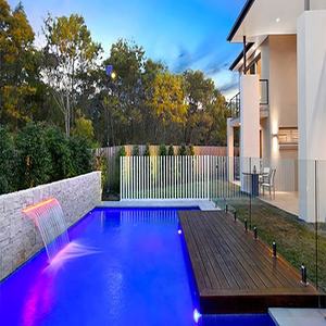 Cascade de <span class=keywords><strong>piscine</strong></span> en acier inoxydable Finn Forst <span class=keywords><strong>avec</strong></span> <span class=keywords><strong>lame</strong></span> de cascade et éclairage <span class=keywords><strong>LED</strong></span> pour hôtel et villa - Product Image 4