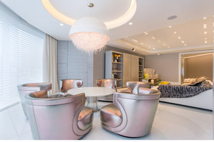 Postmodern Minimalist Style <b>Crystal</b> Restaurant Ceiling Living Room Bedroom Villa Nordic <b>Light</b> Luxury <b>Chandelier</b> Lamp Circle 6128 - Product Image 5