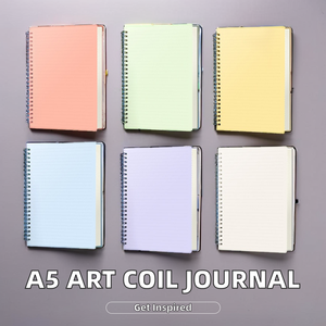 Journal à reliure spirale A5 personnalisé avec impression d'art Papier kraft à couverture rigide pour planifier l'organisation de l'agenda des cadeaux Disponible en tailles A4 A6 - Product Image 6