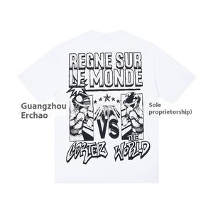 25FW <span class=keywords><strong>Cort</strong></span> <span class=keywords><strong>Classique</strong></span> Alcatraz Island Imprimer Hommes Hip Hop Mode D'été À Manches Courtes T-Shirt Lâche Casual Streetwear - Product Image 1