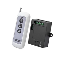 RKING RK-RX-07 Interruptor de Control Remoto Inalámbrico Universal de 433.92MHz, Código Fijo/Aprendizaje/Codificación Variable, 2 Canales, Alcance de 50m, 4 Botones, DC