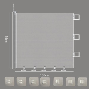 Barrière de porte télescopique étendue pour animaux de compagnie, anti-évasion des chats, clôtures intérieures et extérieures sans perforation, isolantes - Product Image 2