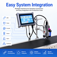 Imprimante d'étiquettes à jet d'encre TIJ en ligne, nouvelle, entièrement automatique, thermique, pour emballage d'œufs, multicolore, avec écran tactile et convoyeur de production