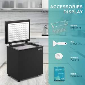 EUHOMY-Mini congélateur <span class=keywords><strong>coffre</strong></span> silencieux avec porte supérieure, 1.8 pieds cubes, <span class=keywords><strong>petit</strong></span> congélateur, thermostat réglable - Product Image 3