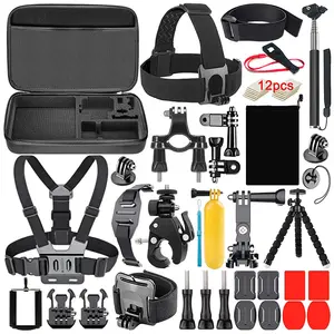 Kit d'accessoires de caméra d'action 35-en-1 pour Gopro Hero 9 8 7 6 5 4 3 Session gopro12