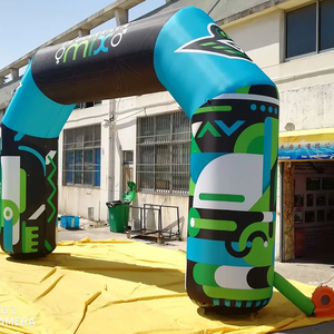 Logo cetak kustom lengkungan tiup tahan air balap promosi iklan Gantry tiup untuk acara olahraga - Product Image 1