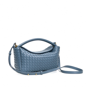 Handmade Woven <b>Crossbody</b> <b>Bag</b> Fashionable <b>Mini</b> Basket Sling <b>Bag</b> Versatile Small Bucket Waterproof Handbag for Women Ladies - Product Image 3