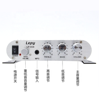 Ammoon — Mini amplificateur Audio hi-fi de voiture, lecteur stéréo de voiture, 12V, son automatique, avec caisson de basses, LP838 MP3 MP4, 20W x 2, 838, LP-2.1