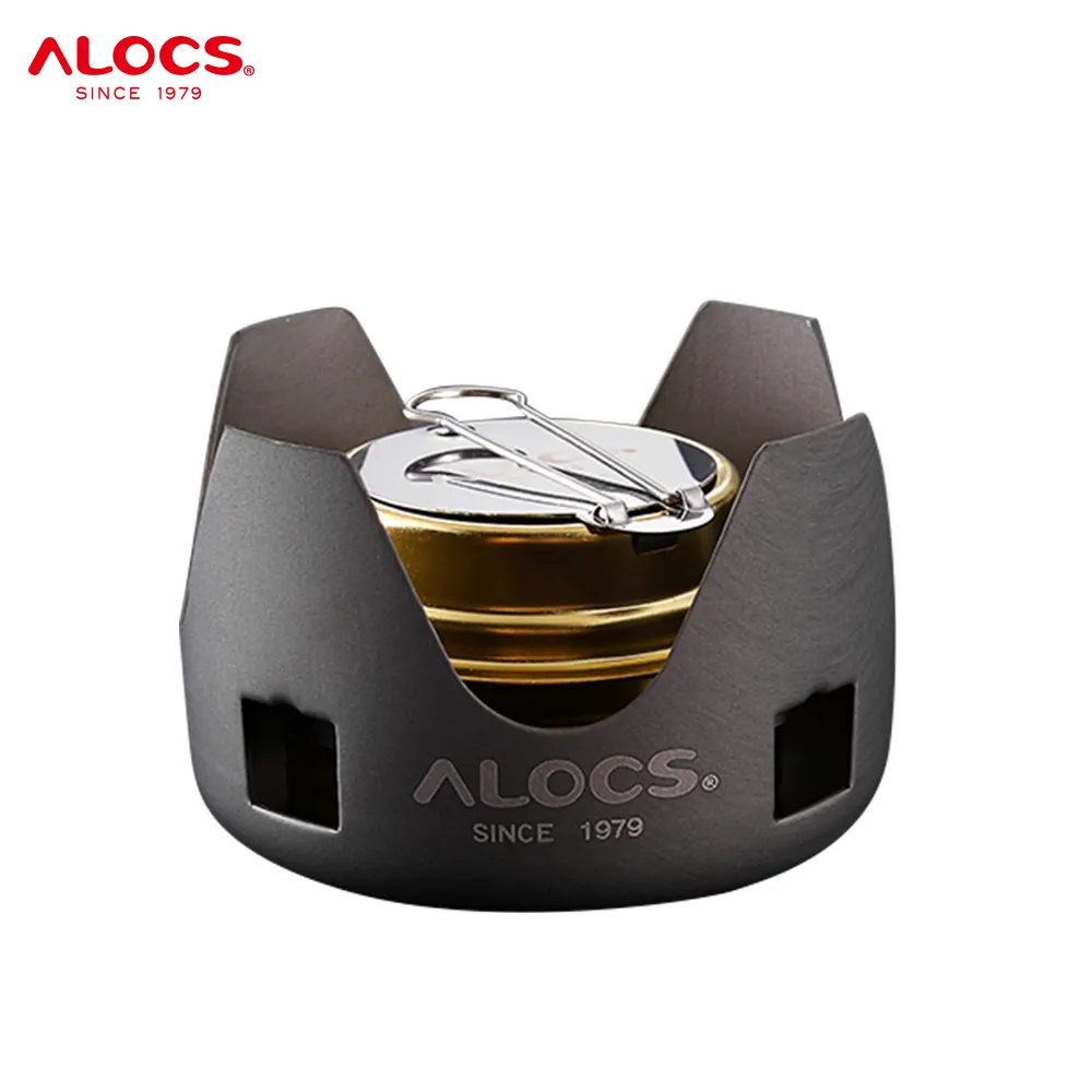 Alocs The High Quality Aluminum Alloy Outdoor Mini Furnace Hiking Backpacking Cooking Portable Burner Camping Alcohol Stove