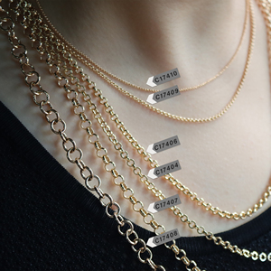 C174 Vòng Kim Loại Nhiều Kích Cỡ Vòng Cổ Tự Làm Vòng Tay Phụ Kiện Làm Trang Sức, 3 Mét/lô - Product Image 3