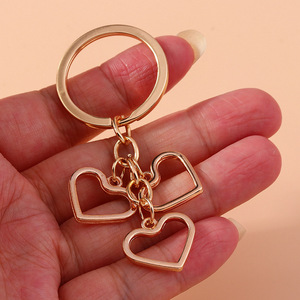 Porte-clés en forme de cœur ajouré simple et élégant Wenys, cœur en alliage, accessoire de <span class=keywords><strong>d</strong></span>écoration à suspendre au dos des livres - Product Image 3