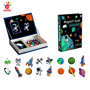 <span class=keywords><strong>Livre</strong></span> de puzzle magnétique pour enfants, jouet éducatif pour les tout-petits, garçons et filles - Product Image 1
