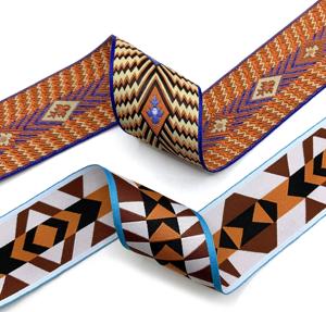 Nhà Máy bán hàng trực tiếp hình thoi mô hình hình học <span class=keywords><strong>Webbing</strong></span> mô hình kim cương <span class=keywords><strong>Polyester</strong></span> tùy chỉnh <span class=keywords><strong>Webbing</strong></span> cho nhà dệt - Product Image 4