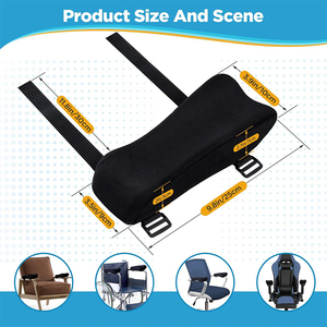 Surewalhome làm mát Gel khuỷu tay hỗ trợ đệm cho máy tính, chơi game và bàn ghế Ergonomic làm mát tay vịn miếng đệm ghế cánh tay phần còn lại - Product Image 5