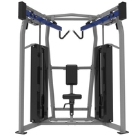 Máquina Comercial de Polea para Ejercicios de Espalda, Equipo de Entrenamiento de Fuerza para Gimnasio, Máquina de Remo Lateral Selectorizada para Espalda Alta