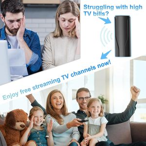 Antenne <span class=keywords><strong>TV</strong></span> numérique UHF à gain élevé pour Smart <span class=keywords><strong>TV</strong></span> 2025, intérieur/extérieur, câble de 3 m, grand nombre de chaînes stables, crochets inclus - Product Image 3