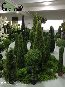 Высококачественное украшение, топиарные растения, искусственное дерево бонсай, искусственное кипарисовое дерево - Product Image 6