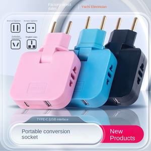 क्रॉस-बॉर्डर अनन्य यूरोपीय रूसी दक्षिण-पूर्व एशियाई दक्षिण अमेरिकी कारों यूएसबी गेज कनवर्टर प्लग 3 एसी आउटलेट sdk संगत - Product Image 1